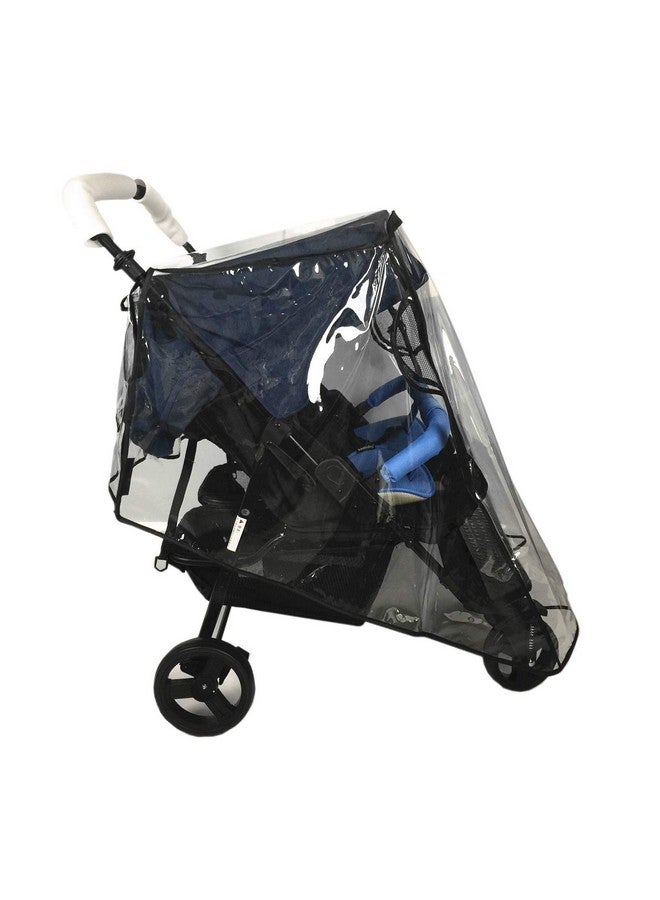 IPENNY Universal Stroller Rain Cover For Pushchair Pram Rainproof Dustproof Windproof Rain Cover With Canopy And Zipper Door Easy Baby Lift In And Outeasy To Installideal Air Circulation - Image 4