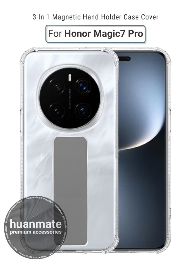 هوان ميت Huanmate Honor MAGIC7 Pro Magnetic Case With Hand Grip Holder Kickstand combination