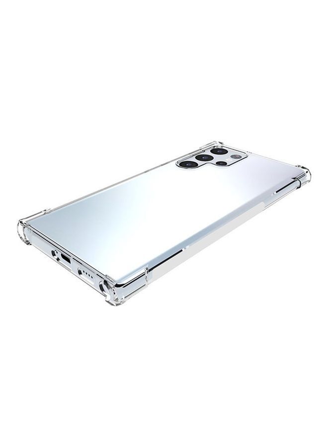 Silicone Soft Thin Crystal Protective Case Cover With Corner Bumpers For Samsung Galaxy S22 Ultra Clear - Image 3
