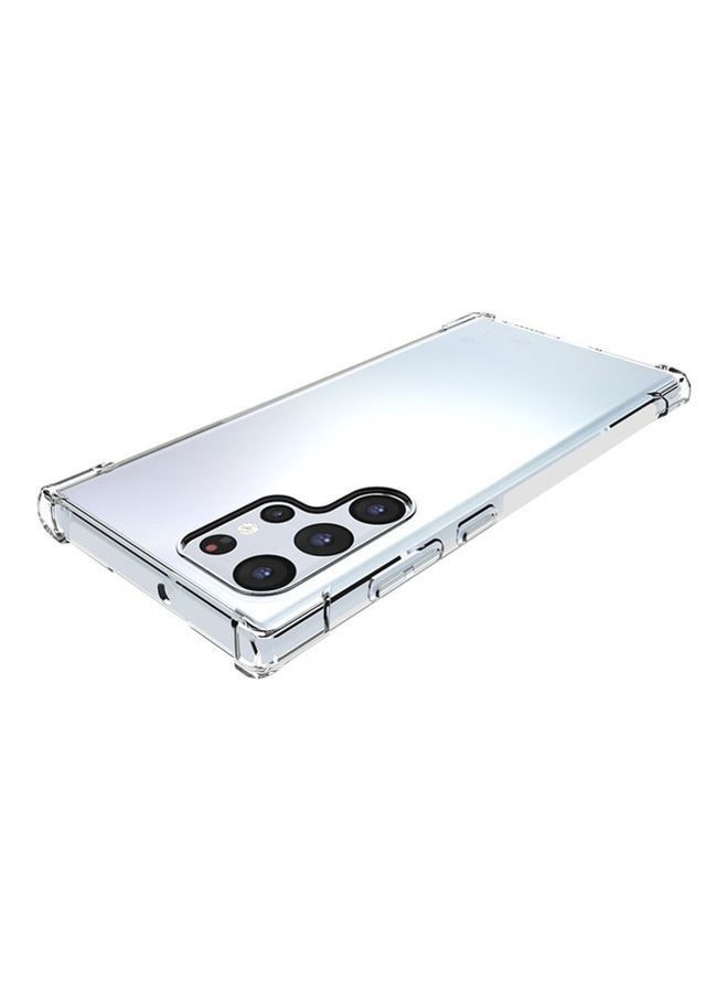 Silicone Soft Thin Crystal Protective Case Cover With Corner Bumpers For Samsung Galaxy S22 Ultra Clear - Image 4