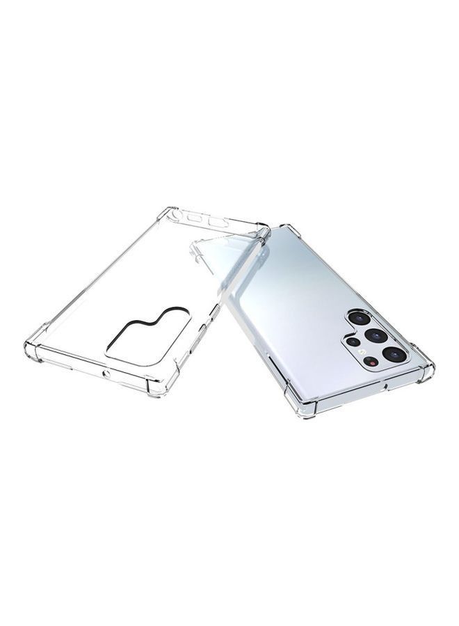 Silicone Soft Thin Crystal Protective Case Cover With Corner Bumpers For Samsung Galaxy S22 Ultra Clear - Image 2
