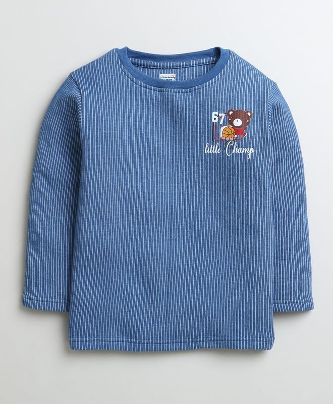 BUMZEE Boys Cotton Regular Fit Full Sleeves Thermal T-Shirts Pack of 2 (Peb9624) - Image 2