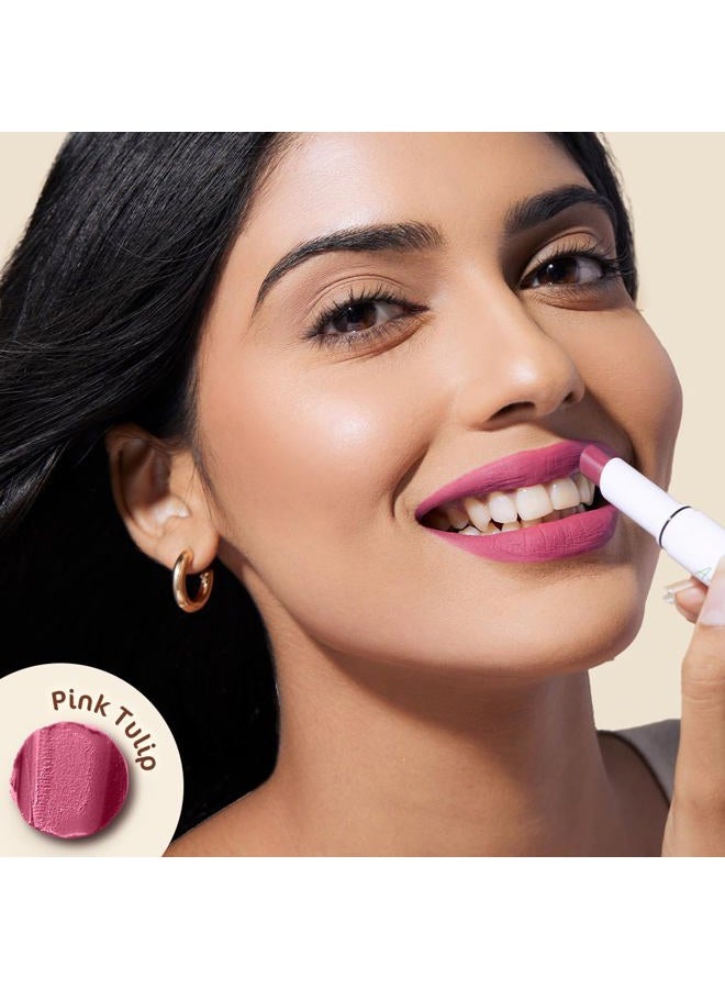 Mamaearth Moisture Matte Lipstick (08 - Pink Tulip) | Infused with Vitamin E | 12-Hour Long Stay & 8-Hour Moisture Lock | Cruelty-Free & Smudge-Proof | 0.07 Oz/2g  - Image 2