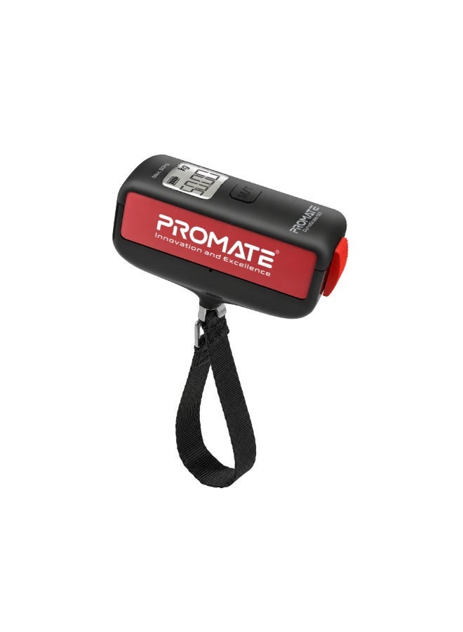 بروميت ميزان الأمتعة الرقمي ذاتي الطاقة Promate DynoScale-50، سعة 50 كجم، دقة عالية - Image 2