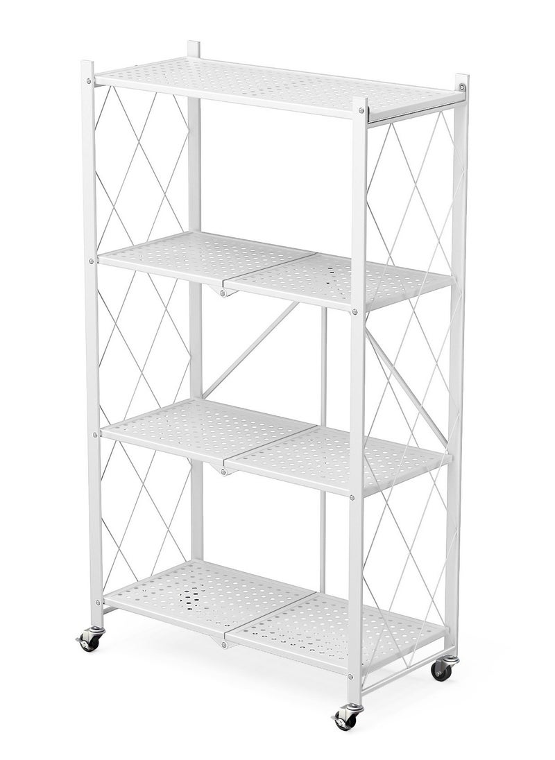 Cozara 4-Tire Scratch-Resistant Storage Rack White  - Image 4