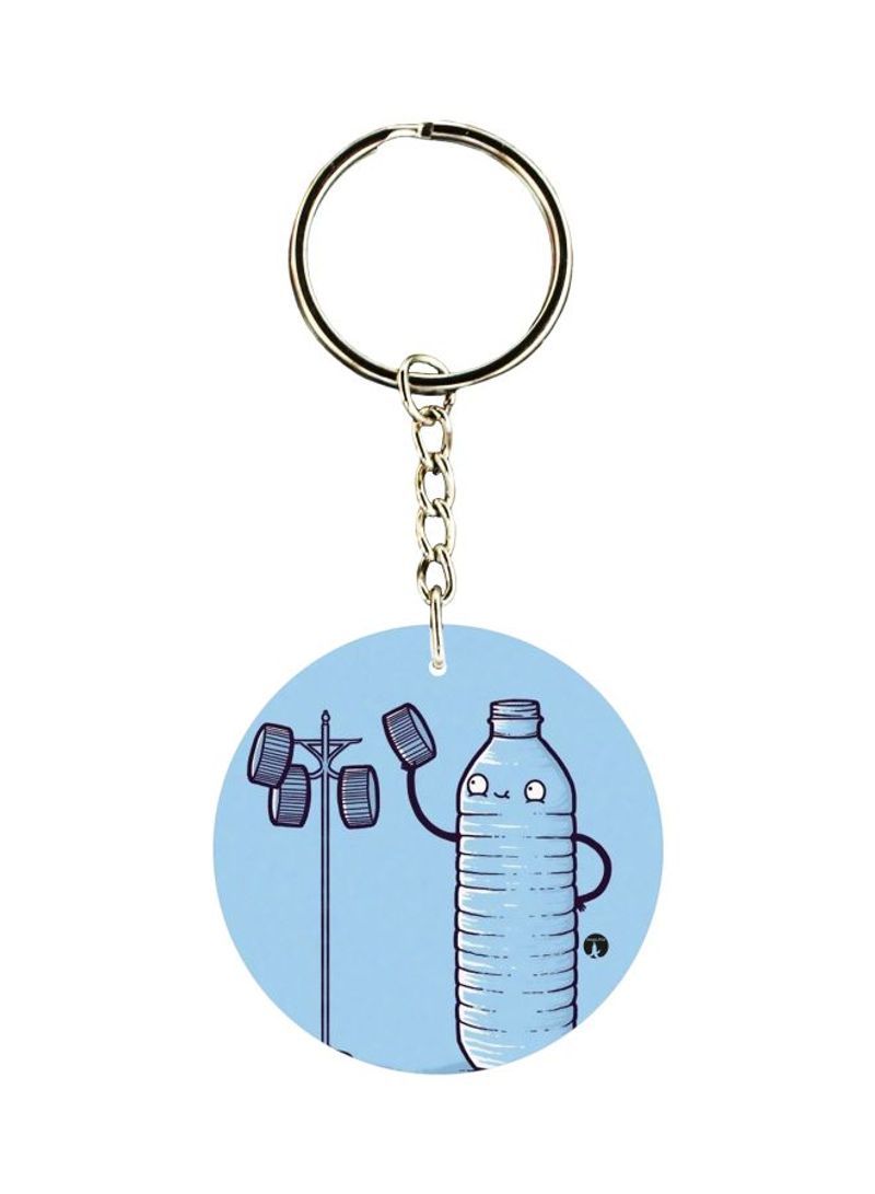 RKN Bottle And Cap Printed Keychain
