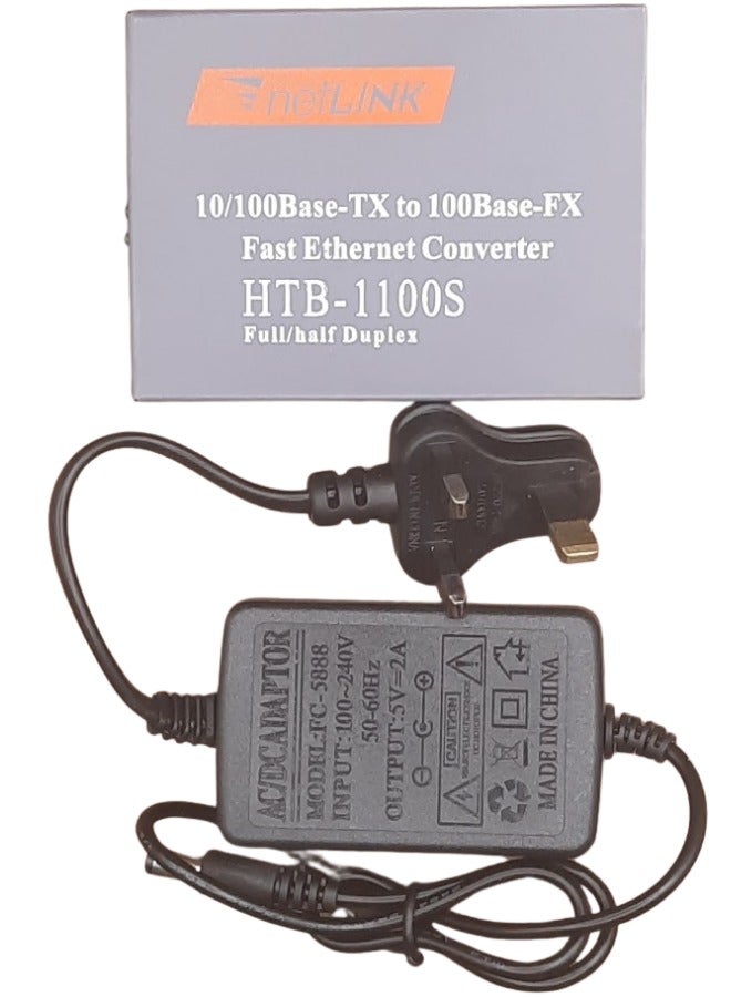 Net-Link Fast Ethernet Converter | 10/100Base-TX to 100Base-FX | Fiber Optic Network Solution | Full/Half Duplex Support - Image 4