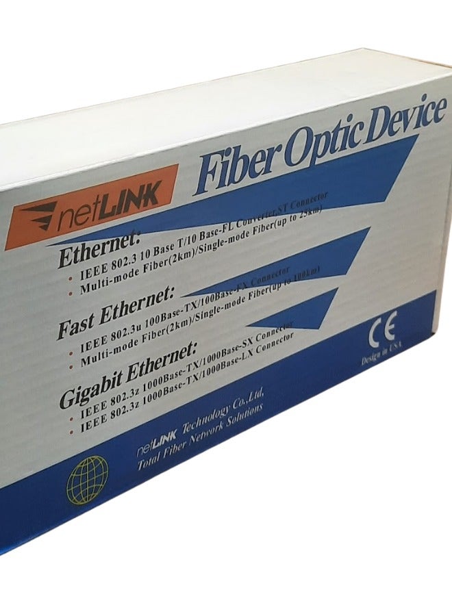 Net-Link Fast Ethernet Converter | 10/100Base-TX to 100Base-FX | Fiber Optic Network Solution | Full/Half Duplex Support - Image 5