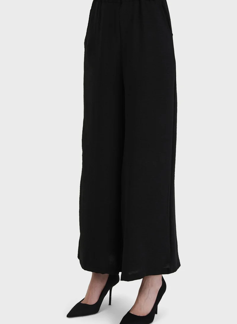Refka by modanisa Flared High Waist Pants
