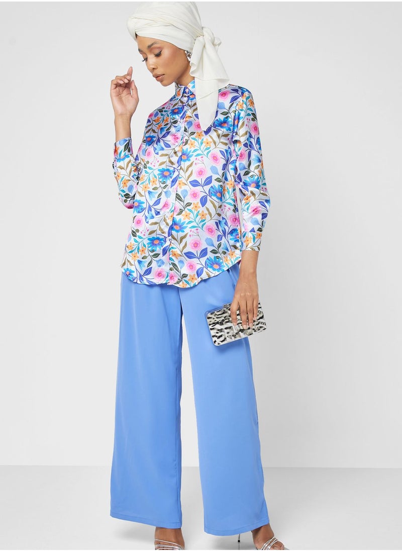 Khizana - Printed Button Down Shirt - Image 1