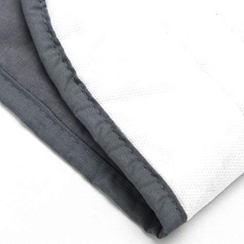 Marquess Tailored Bed Skirt Blended Quilted-Hang Down Feeling Enhancement Wrap Around Thick Bed Skirt,Dust-Proof, Wrinkle Fade Resistant Dust Ruffle with Classic 14’’Drop for Bedroom(Charcoal, Queen) - Image 3