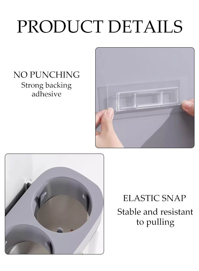 DUNISO Disposable Cup Dispenser Wall-Mounted Paper Cup Storage Transparent Dustproof Water Cup Holder Space-Saving Disposable Paper Cup Storage Rack for Water Cooler Offices Homes Restaurants - Image 5