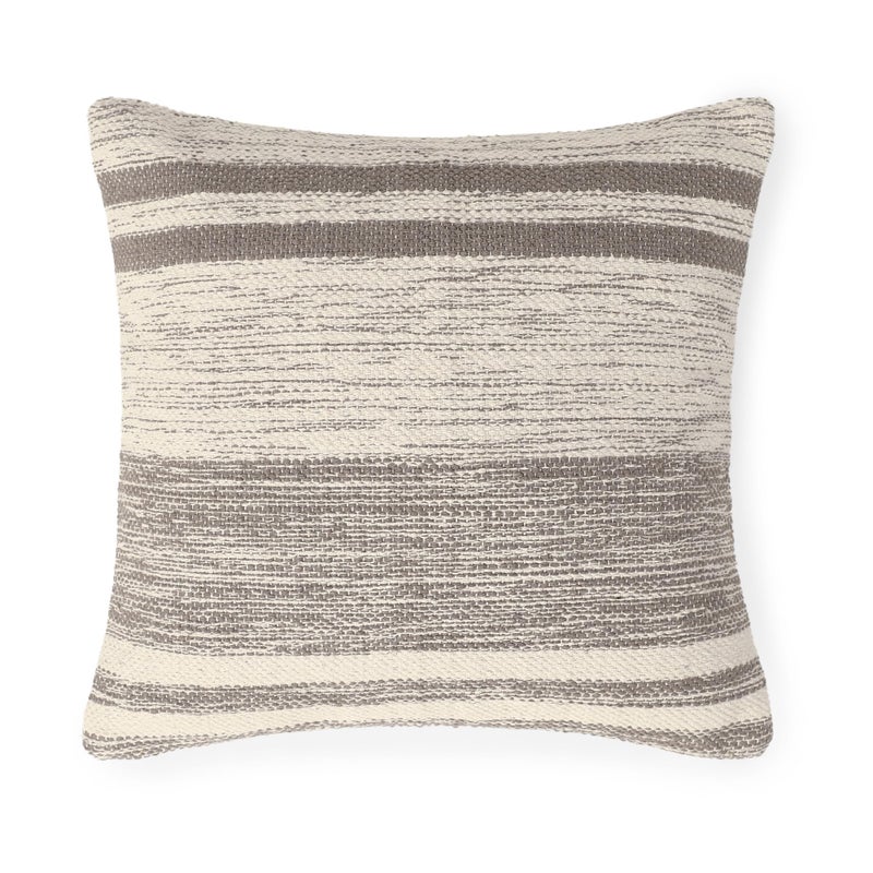 Red Earth REDEARTH Â· Tufted Throw Pillow Cushion Covers - Boho Textured Woven Decorative Cases Set for Couch - Sofa - Bed - Farmhouse - Chair - Patio - Outdoor - car - 100% Cotton (18x18 ; Taupe) Pack of 2 - Image 4
