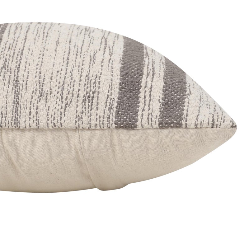 Red Earth REDEARTH Â· Tufted Throw Pillow Cushion Covers - Boho Textured Woven Decorative Cases Set for Couch - Sofa - Bed - Farmhouse - Chair - Patio - Outdoor - car - 100% Cotton (18x18 ; Taupe) Pack of 2 - Image 5