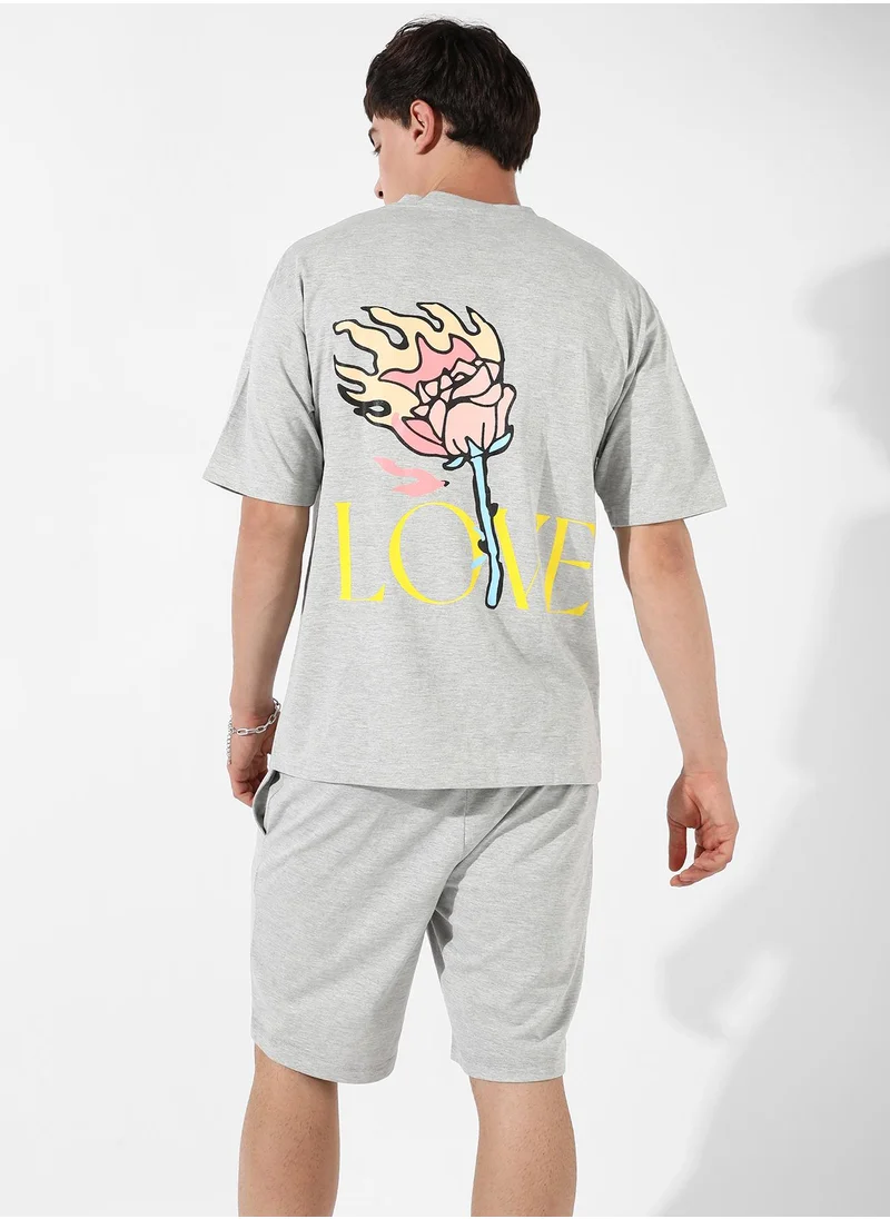 Campus Sutra Burning Rose Co-Ord Set