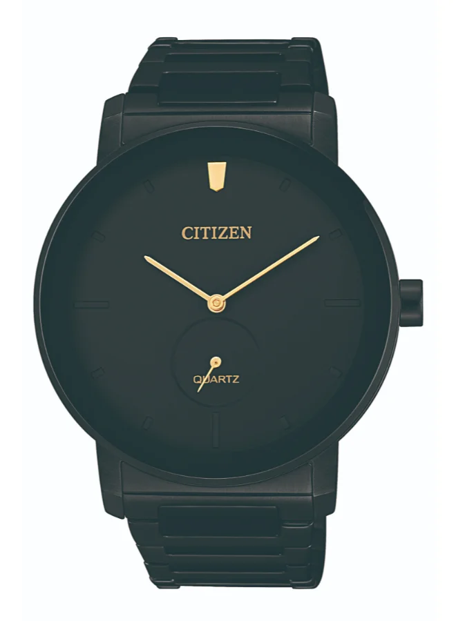 CITIZEN Men's Stainless Steel with Black Ion Plating Strap Quartz Men Watch BE9187-53E - 42 mm