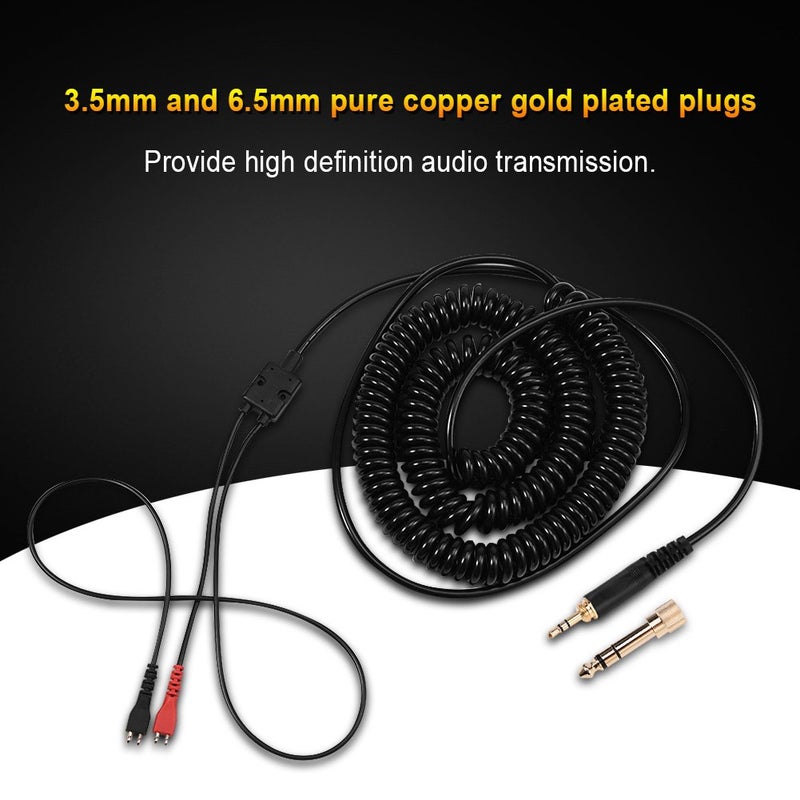 Richer-R كابل ملف زنبركي بديل Richer-R لسماعات الرأس Sennheiser HD25/ 560/540/ 480/430 - Image 3