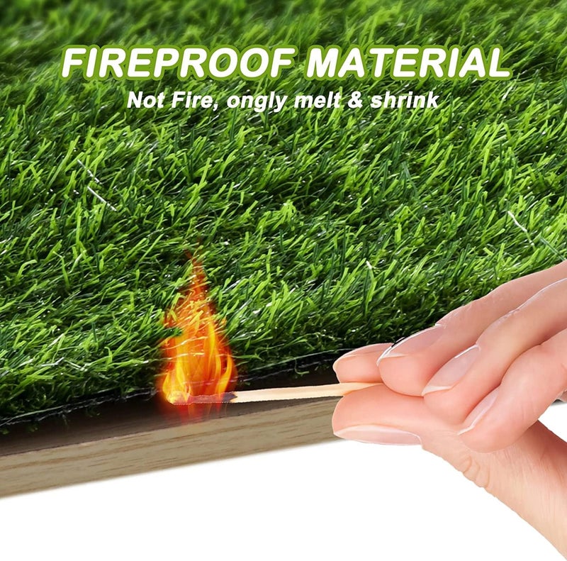 FezepYmaz Bethebstyo Artificial Grass, 51" x 26" Dog Pee Pads, Professional Dog Potty Training Rug, Large Dog Grass Mat with Drainage Holes, Pet Turf Indoor Outdoor Flooring Fake Grass Doormat - Easy to Clean - Image 3