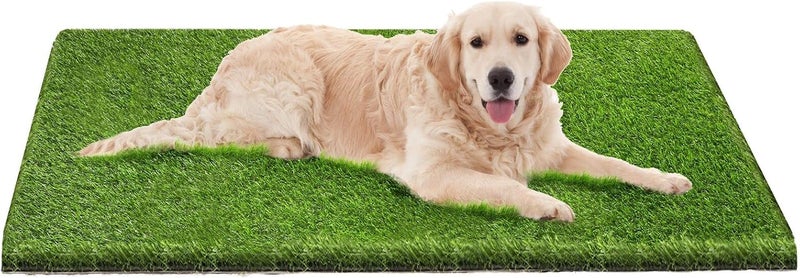 FezepYmaz Bethebstyo Artificial Grass, 51" x 26" Dog Pee Pads, Professional Dog Potty Training Rug, Large Dog Grass Mat with Drainage Holes, Pet Turf Indoor Outdoor Flooring Fake Grass Doormat - Easy to Clean - Image 1