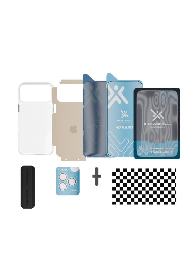 اكس ليدر X-LEADER ECO بكج حماية متكامل 6في1 للأجهزة الحديثة , ايفون 17 - الاكثر حماية - Image 3