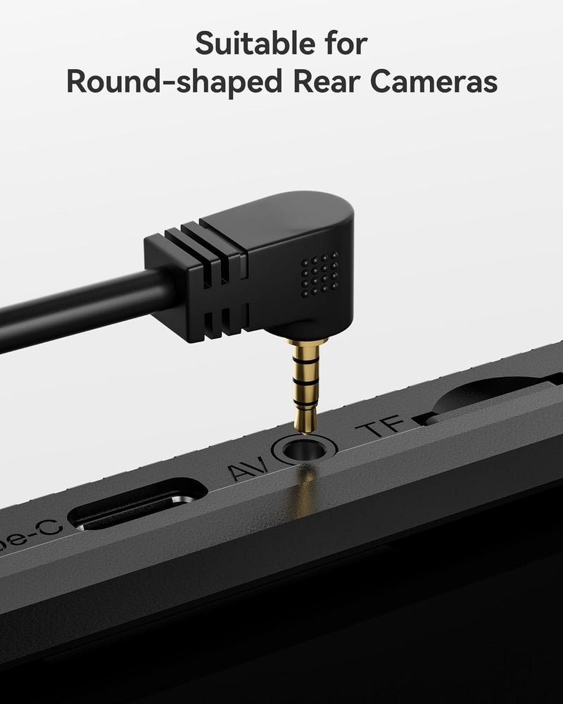 WOLFBOX 50 Feet Rear Camera Longer Replacement Cable for i17 / i07 / G840S / G840H / G900 / G930 / G850 / G850PRO / G900PRO Version with 2.5mm Jack (4-Pin) Mirror Dash Cam - Image 2