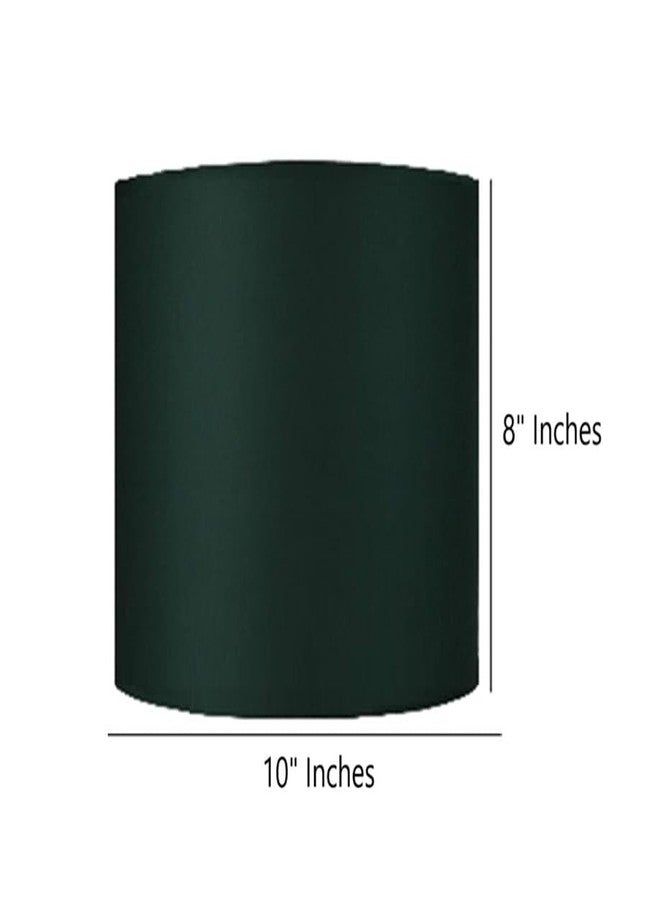 BTR CRAFTS غطاء مصباح أسطواني أخضر داكن من BTR CRAFTS مناسب لمصابيح الطاولة والأرضية، ديكور منزلي، أغطية مصابيح عصرية مصنوعة يدوياً (10 بوصات) - Image 3