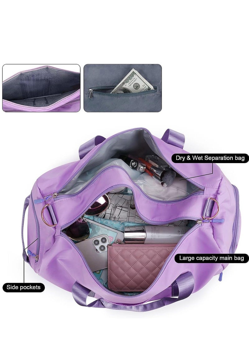 SUNCARE Gym Bag Sports Bag Travel Duffel Bags with Shoe Compartment and Waterproof Pocket for Wet Clothes Towels, Gym Bag for Men, Gym Bag for Women Ideal for Daily Use & Travel  - Image 2