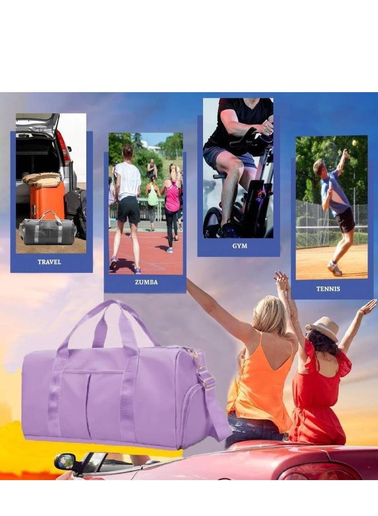 SUNCARE Gym Bag Sports Bag Travel Duffel Bags with Shoe Compartment and Waterproof Pocket for Wet Clothes Towels, Gym Bag for Men, Gym Bag for Women Ideal for Daily Use & Travel  - Image 4