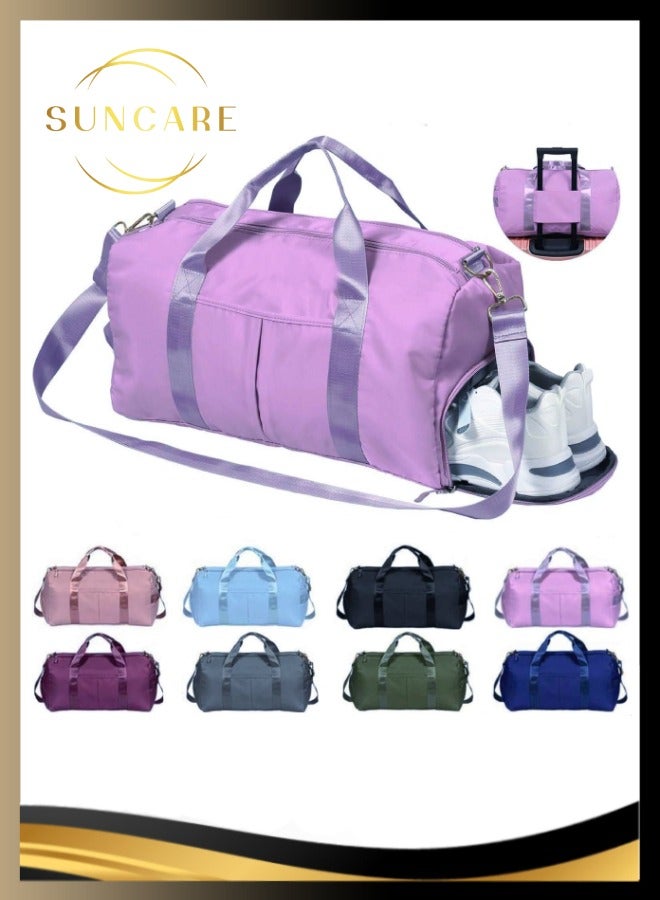 SUNCARE Gym Bag Sports Bag Travel Duffel Bags with Shoe Compartment and Waterproof Pocket for Wet Clothes Towels, Gym Bag for Men, Gym Bag for Women Ideal for Daily Use & Travel  - Image 1