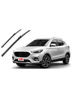 ماركة غير محددة مساحات زجاج متوافقة مع MG ZS، 24 و14 بوصة، مصنوعة من المطاط الطبيعي لجميع الفصول، طقم من قطعتين  - Image 1