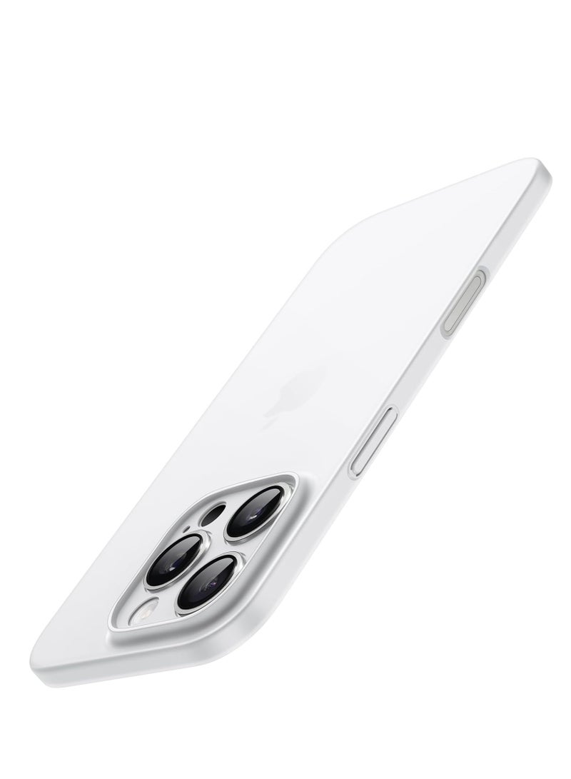 ELTRAZONE Ultra Slim (0.35mm Thin) Case for iPhone 16 Pro 6.3 Inch – Camera Lens Full Protection, Lightweight Matte Finish PP Hard Minimalist Cover (White Titanium) | Anti-Fingerprint & Non-Yellowing - Image 1