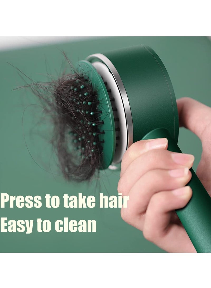 فرشاة شعر التنظيف الذاتي للنساء والرجال جميع أنواع الشعر مشط شعر محمول - Image 5