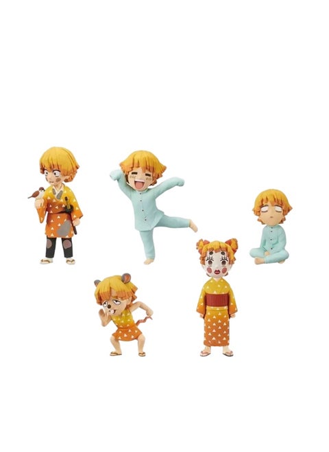 Demon Slayer Kimetsu No Yaiba Zenitsu Agatsuma Collection World Collectable Figure by Banpresto (1 Random)