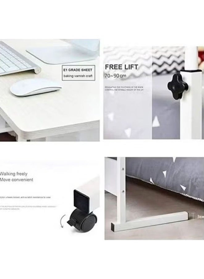 ييجيا السلع المنزلية المنقولة رفع الكمبيوتر مكتب السرير الجدول سطح المكتب المنزل بسيط مكتب 60 * 90 * 40 سنتيمتر  - Image 3