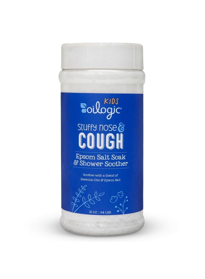 Oilogic Kids Stuffy Nose & Cough Bundle with Epsom Salt Soak & Shower Soother - Made with Blended Essential Oils