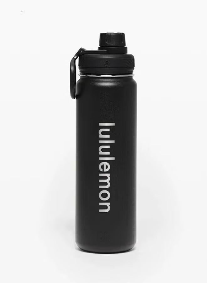 lululemonStainless steel sports vacuum insulated water bottle, suitable for holding water, iced tea, hot tea, etc., with a capacity of 710 milliliters - Image 1