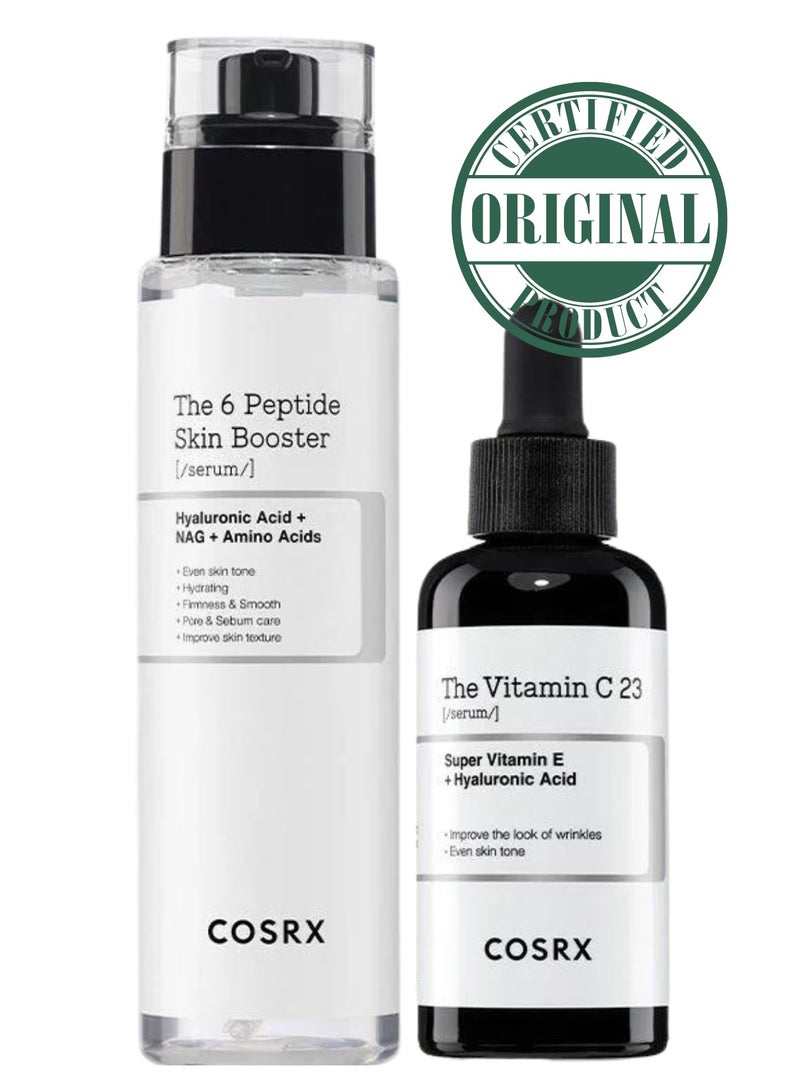 COSRX Synergy Duo Blemish & Brightening Booster - The 6 Peptide Skin Booster Serum - Vitamin C 23 Serum -  Certified Original Anti-Aging Solutions for Skin Rejuvenation 170ml - Image 1