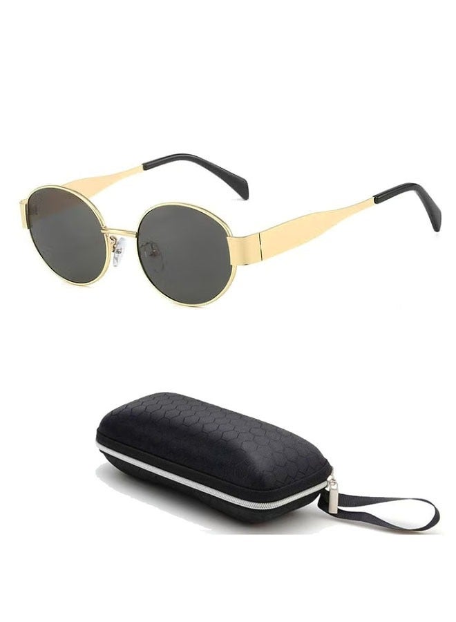 Polarized Sunglasses for Men Women UV400 Protection Classic Retro Cat Eye Frame Driving Fishing Sun Glasses - Image 3