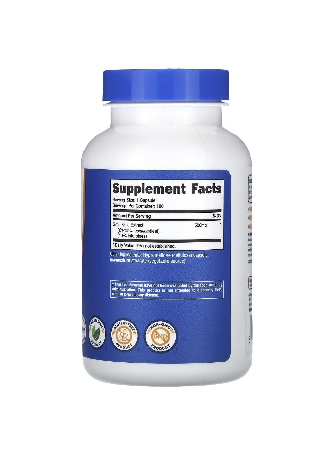 Nutricost نوتريكوست، جوتو كولا، 500 ملغ، 180 كبسولة - Image 2