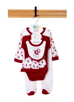 5 Piece Unisex 100% Cotton Gift Set Include Bib, Romper, Mittens, Cap And Sleepsuit/Jumpsuit- Hello Little One - pzsku/Z789D005BF83E069EB798Z/45/_/1713438439/cb63218f-1aaa-47d8-b585-2565ca460bc5