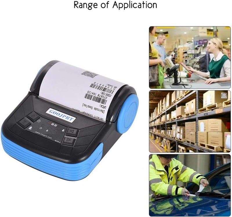 GOOJPRT MTP-3 80mm BT Thermal Printer Portable Lightweight for Supermarket Ticket Receipt Printing - Image 5
