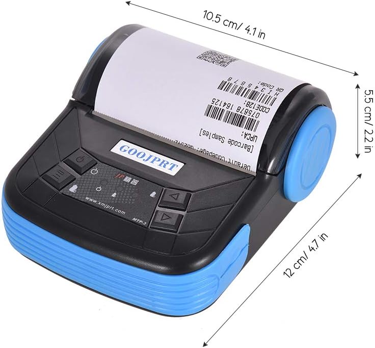 GOOJPRT MTP-3 80mm BT Thermal Printer Portable Lightweight for Supermarket Ticket Receipt Printing - Image 4