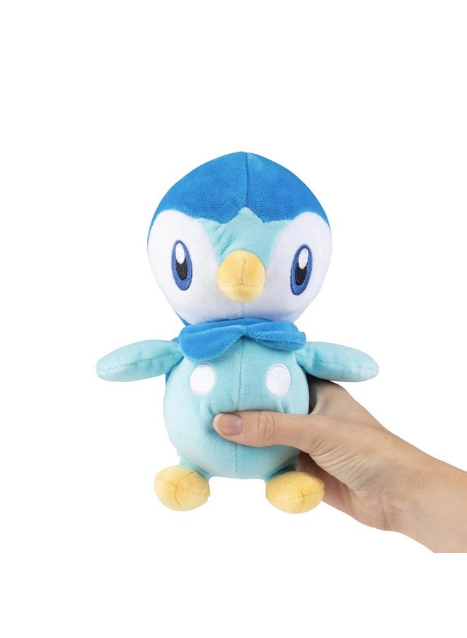 Jazwares Pokemon 8" Piplup Plush - Officially Licensed - Diamond and Pearl Starter Figure - Authentic Soft Stuffed Animal Penguin Toy - Gift for Kids, Boys, Girls - 2+  - Image 5