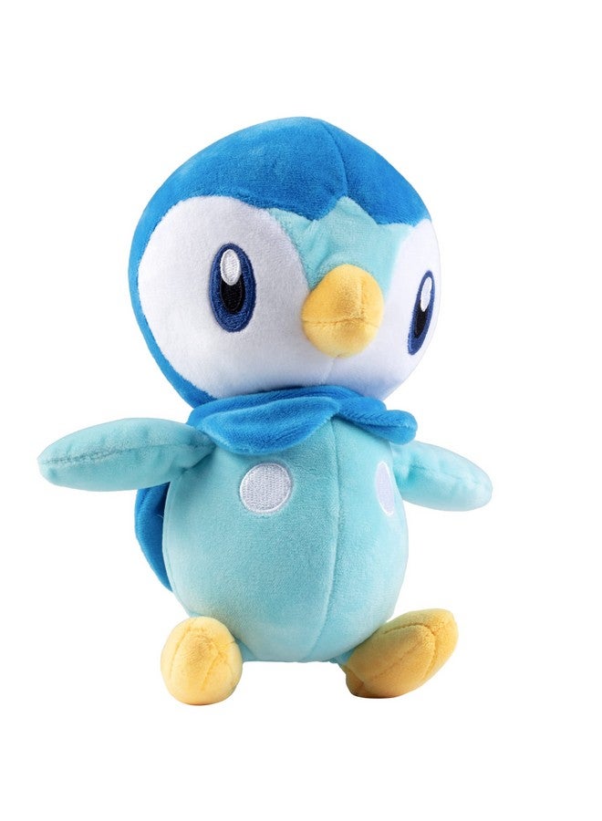 Jazwares Pokemon 8" Piplup Plush - Officially Licensed - Diamond and Pearl Starter Figure - Authentic Soft Stuffed Animal Penguin Toy - Gift for Kids, Boys, Girls - 2+  - Image 2