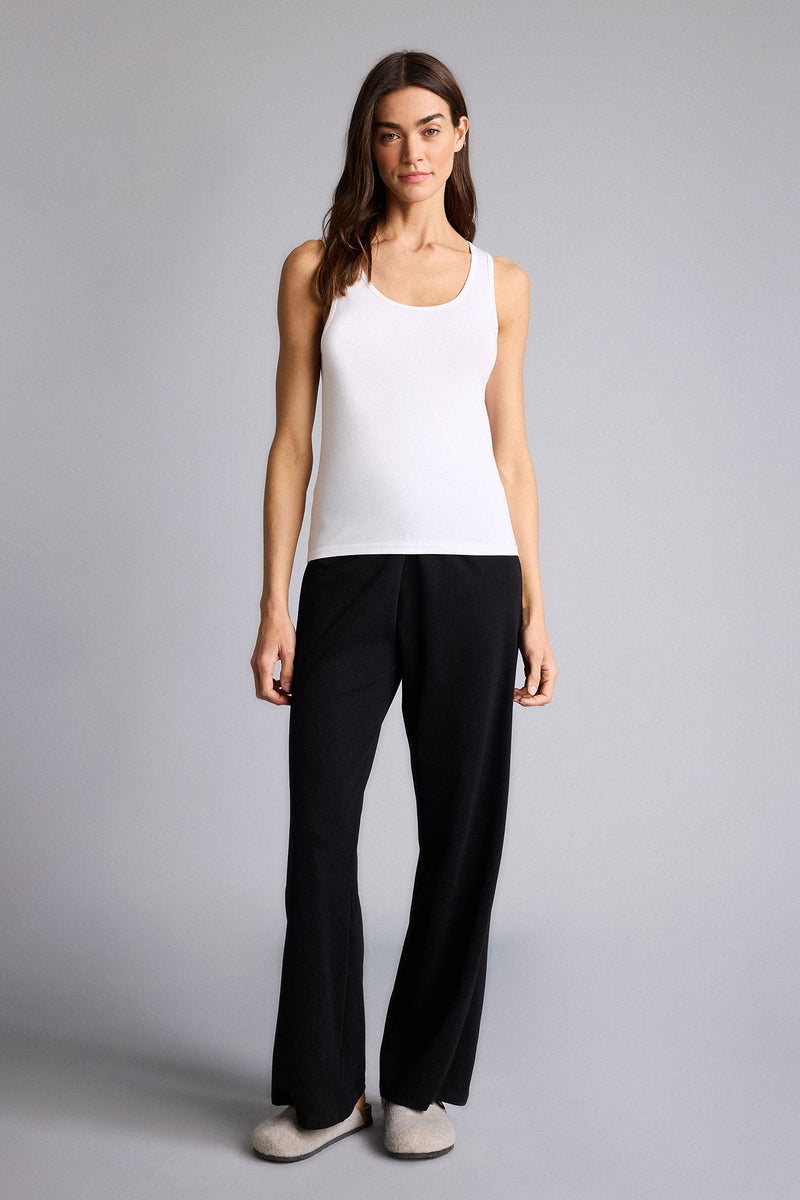DeFacto White Woman Slim Fit Basic Round Collar Sleeveless Tank Top Casual - Image 2