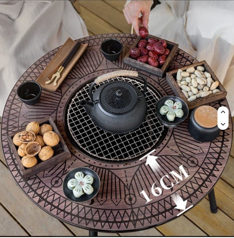 A Table Made Of High-Quality Carbon Steel, An MDF Board For Travel And Picnics, Uniquely Designed Furniture, A Camping Set, And a Folding BarbecueTable With a Stove. - Image 3