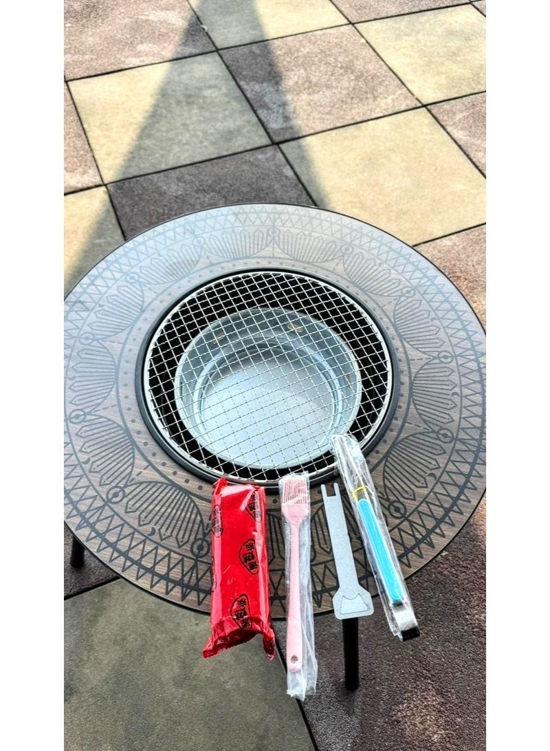 A Table Made Of High-Quality Carbon Steel, An MDF Board For Travel And Picnics, Uniquely Designed Furniture, A Camping Set, And a Folding BarbecueTable With a Stove. - Image 5