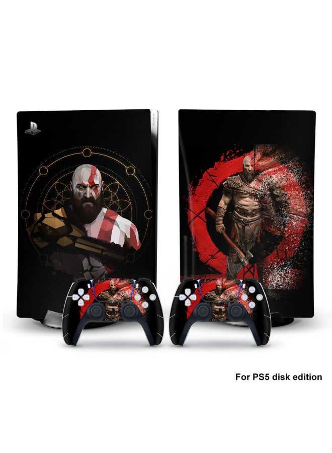 general For PS5 Optical Drive Version Of The Main Machine Game Sticker Digital Version PS5 Sticker Game Machine Protective Sticker Protective Film-Color:ps5dg-0436 - Image 1