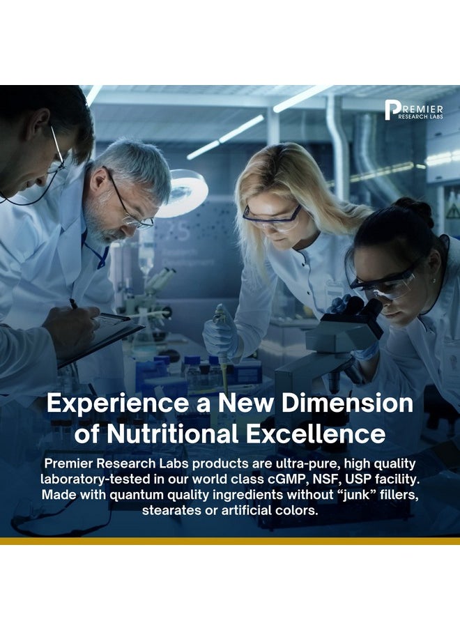 Premier Research Labs - Nadh Supports Healthy Brain Memory & Energy Levels Supports Oxygen Utilization Contains Plant Based & Gluten Free Formula For Vegans 30 Plant Source Capsules - Image 1