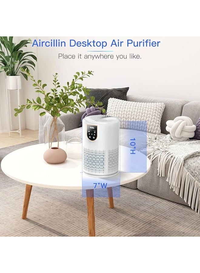 Air Purifiers for Home Bedroom,Aircillin H13 True HEPA Filter Air Cleaner Remove 99.97% 0.3 Micron Particles/Smoke/Pet Dander/Pollen/Odor/for Office, Dorm, Apartment, Kitchen (1-Pack AP0801) - Image 3